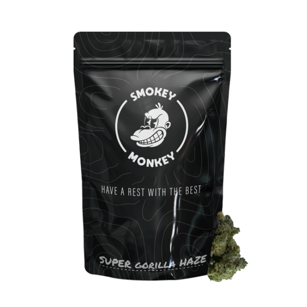 Super Gorilla Haze Flowers Packaging